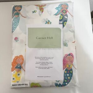 Garnet Hill Kids Mermaid Duvet Cover Size Double Queen NEW